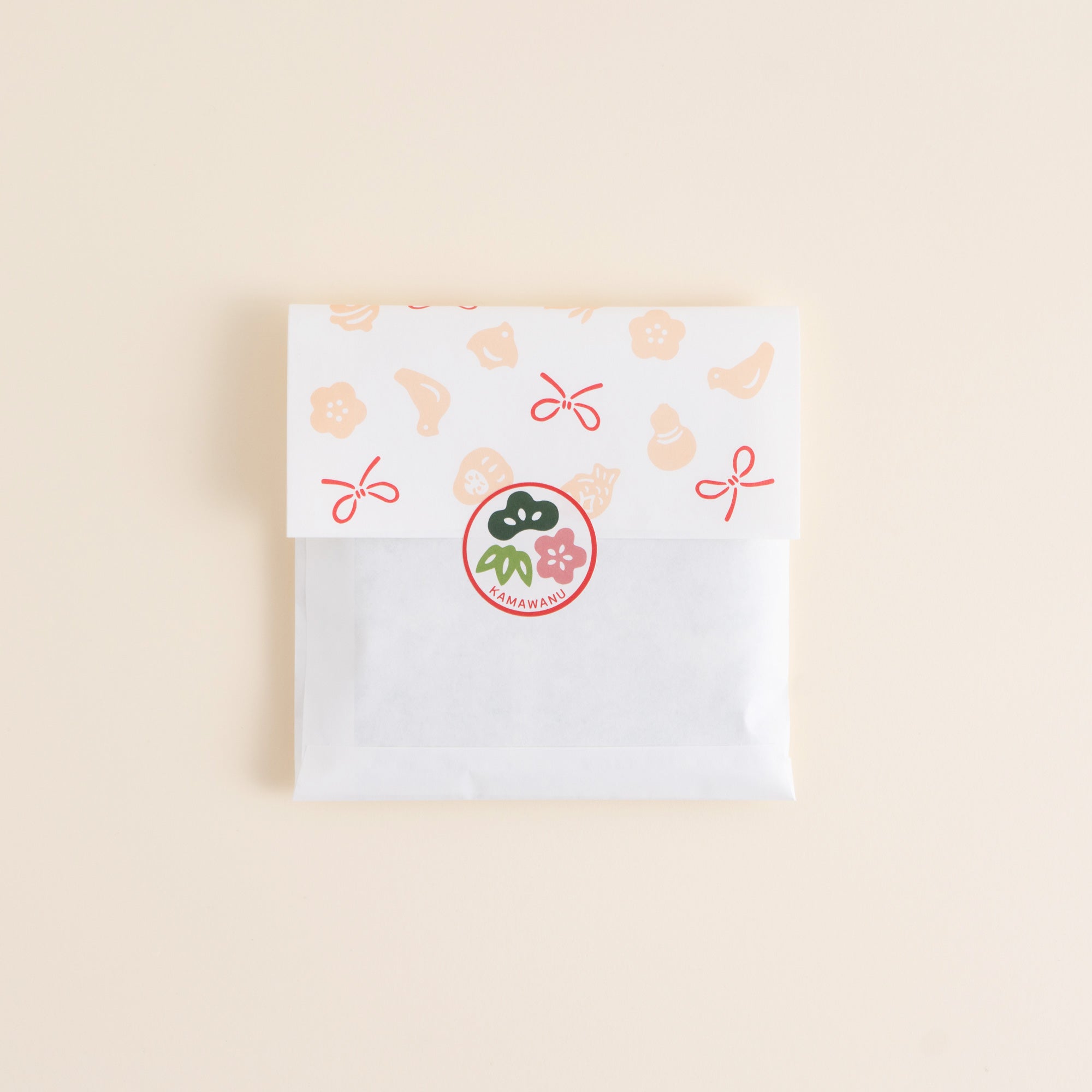 オンライン限定【同送のみ】平袋 小 福福ちらし ピンク