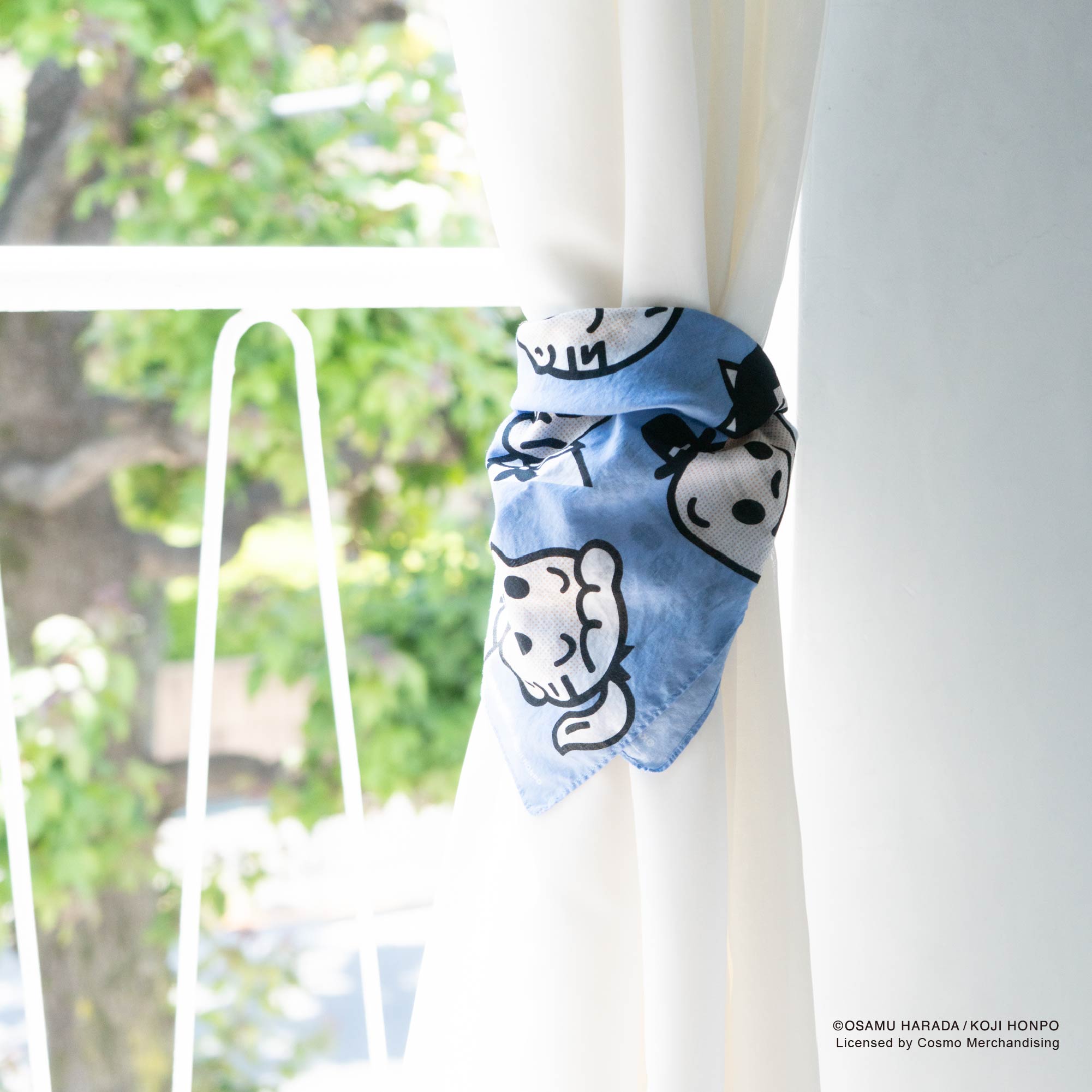 【お一人様3点まで】OSAMU GOODS バンダナ51cm フレンズ ちらし